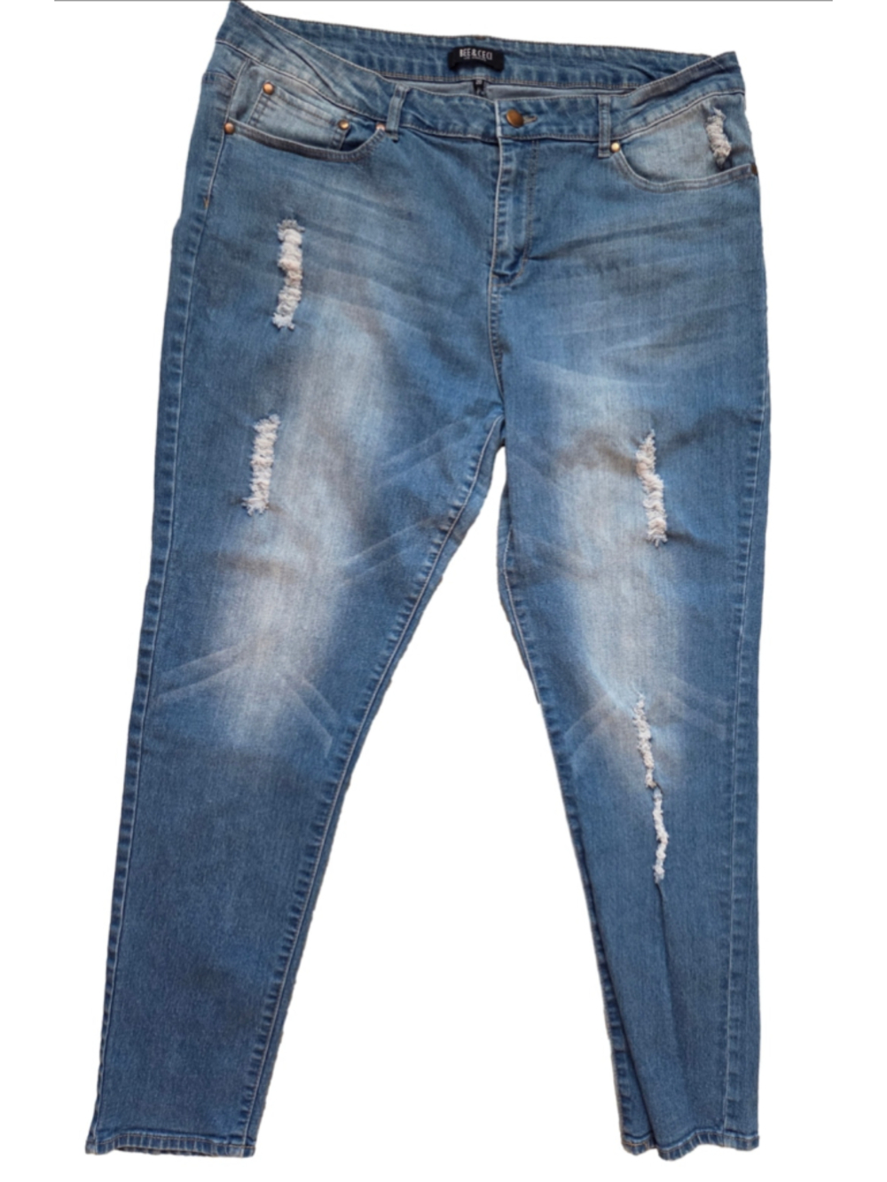 Women's Bee & Ceci Distressed Blue Jeans Size 20